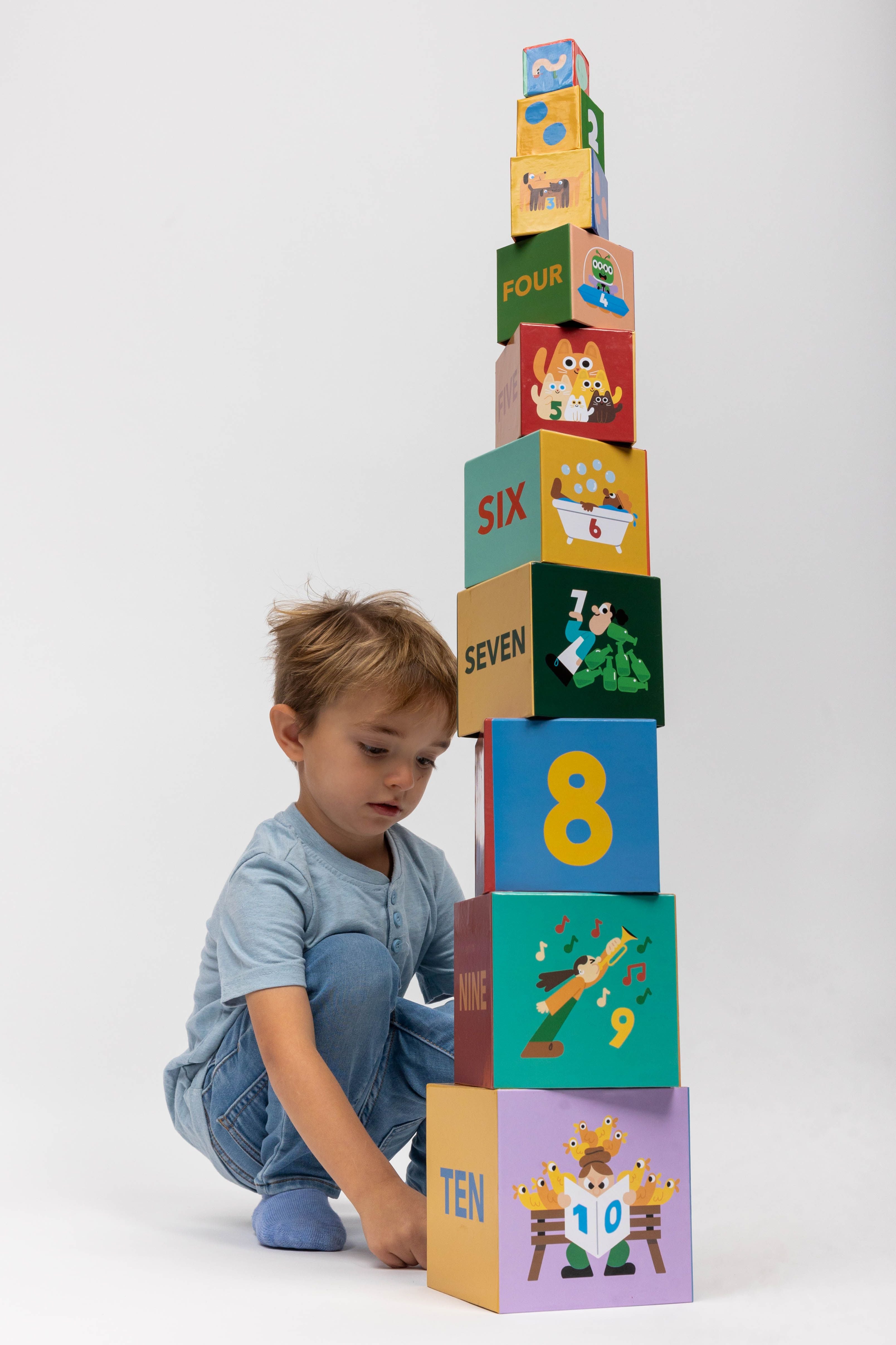 Numbers Stacking Blocks