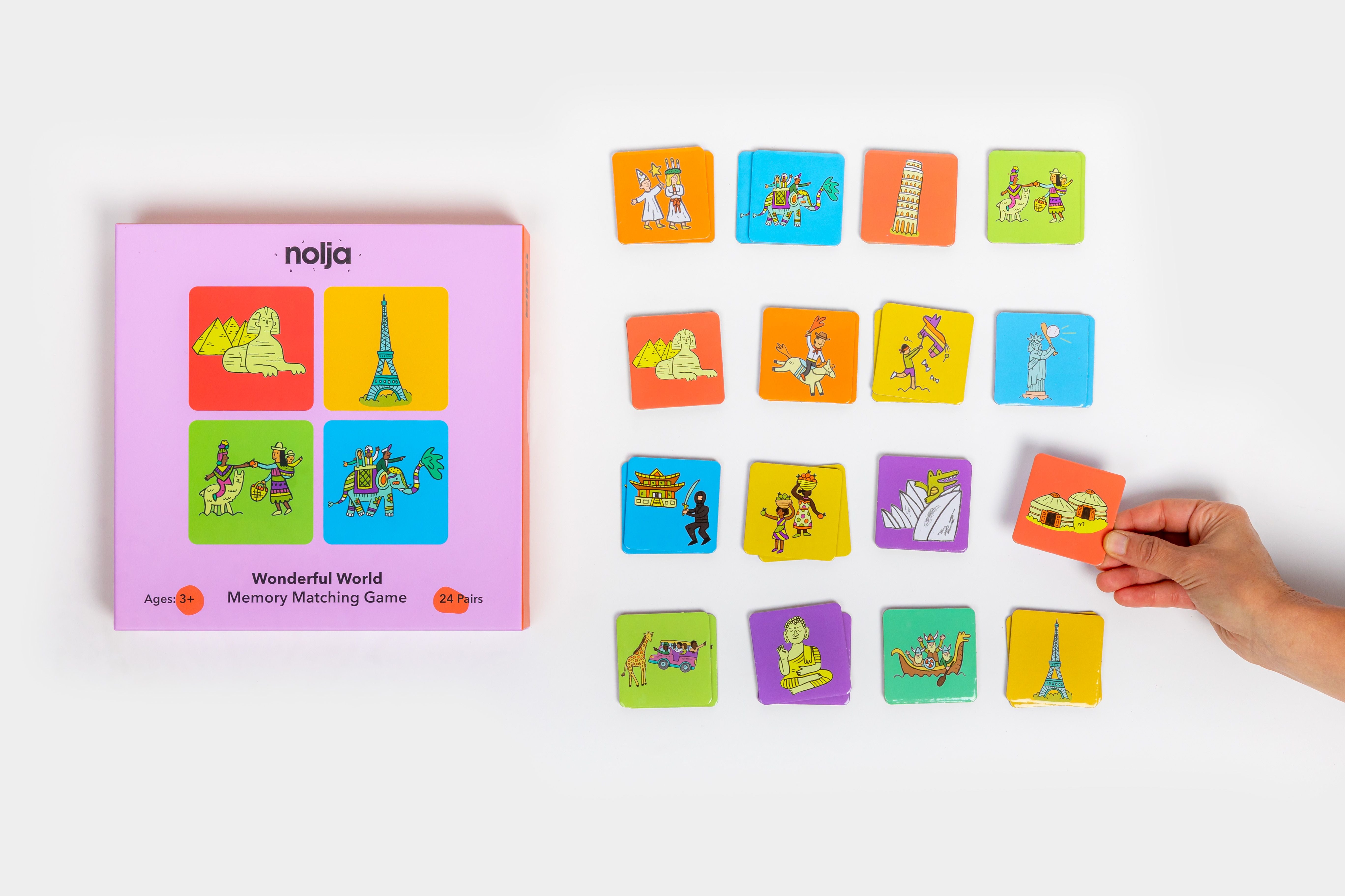 Wonderful World Memory Matching Game