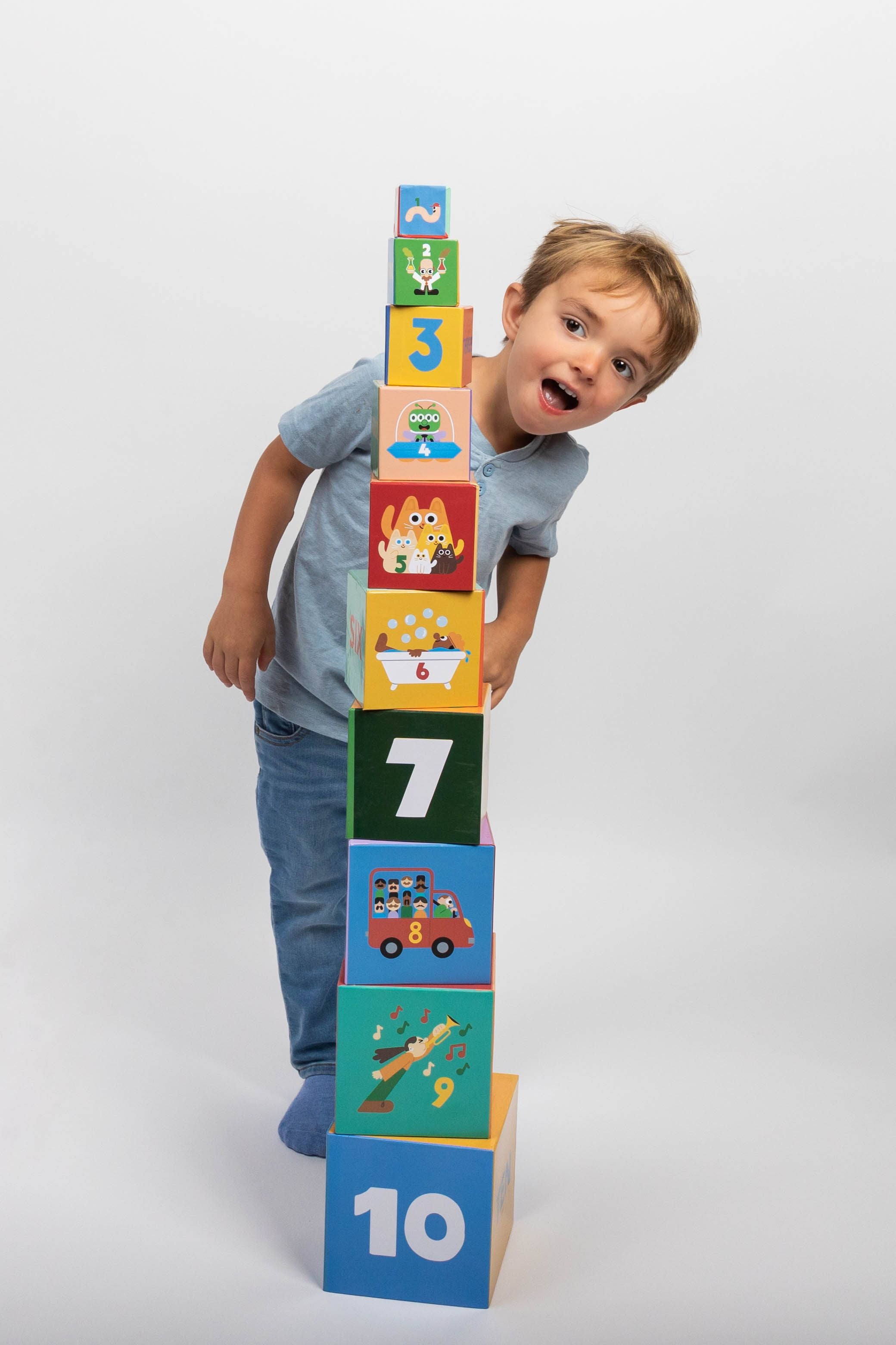 Numbers Stacking Blocks